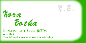 nora botka business card